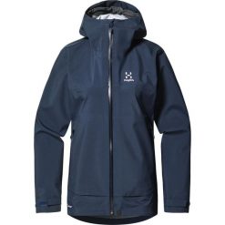 Damska kurtka wodoodporna Haglöfs Front. Niebieskie kurtki sportowe damskie Haglöfs, bez wzorów, bez ramiączek, bez kaptura, trekkingowe. Za 1,064.50 zł.