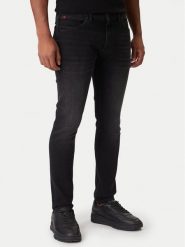 HUGO Jeansy 50547254 Czarny Extra Slim Fit. Czarne jeansy męskie Hugo, z bawełny. Za 579.99 zł.