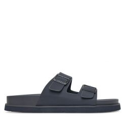 Klapki Gant. Niebieskie klapki męskie GANT, bez wzorów, bez zapięcia. Za 179.99 zł.
