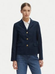 Tommy Hilfiger Marynarka WW0WW49335 Granatowy Slim Fit. Niebieskie marynarki i żakiety damskie Tommy Hilfiger, bez wzorów, z syntetyku, bez kołnierzyka, bez ramiączek. Za 778.99 zł.