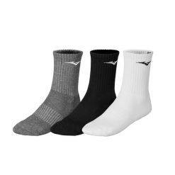 Skarpety Mizuno Training 3 pary white/black /melange. Białe skarpety męskie Mizuno, bez wzorów, z elastanu. Za 36.99 zł.