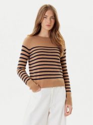 Marella Sweter Pace 2523366244 Brązowy Regular Fit. Brązowe swetry nierozpinane damskie Marella, xxl, bez wzorów, z kaszmiru, bez kołnierzyka, bez ramiączek. Za 869.99 zł.