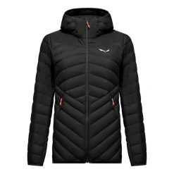 Damska kurtka z kapturem Salewa Brenta RDS. Czarne kurtki sportowe damskie Salewa, xs, bez wzorów, z lycry, bez ramiączek, z kapturem, narciarskie. Za 906.00 zł.