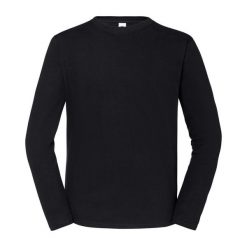 Koszulka Z Długim Rękawem Unisex Dla Dorosłych Iconic 195. Czarne bluzki damskie fruit of the loom, xs, bez wzorów, sportowe, bez kołnierzyka, bez ramiączek. Za 62.99 zł.