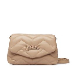 Torebka Guess. Brązowe listonoszki damskie Guess, z aplikacjami, bez dodatków. Za 264.99 zł.