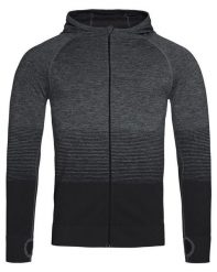 Bluza Sportowy z Kapturem, Szara, Grafitowa, Raglanowe Rękawy, Nylonowa. Szare bluzy sportowe męskie Stedman, m, bez wzorów, z materiału, z kapturem, na fitness i siłownię. Za 157.00 zł.