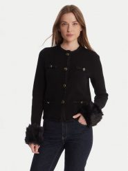 TWINSET Marynarka 252TT3040 Czarny Regular Fit. Czarne marynarki i żakiety damskie Twinset, bez wzorów, z syntetyku, bez kołnierzyka, bez ramiączek. Za 1,519.00 zł.