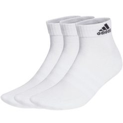 Skarpety adidas Cushioned Sportswear Ankle Socks 3p. Białe skarpetki damskie Adidas, bez wzorów. Za 42.90 zł.
