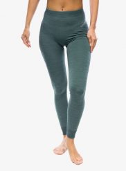 Legginsy termiczne damskie Ortovox 230 Competition Long Pants. Zielone legginsy damskie ORTOVOX, bez wzorów, z dzianiny. Za 438.89 zł.