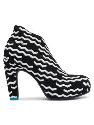 United Nude Botki Fold HI II 10870569129 Czarny. Czarne botki damskie United Nude, bez wzorów, z materiału, bez obcasa, na słupku, bez zapięcia. Za 1,169.00 zł.