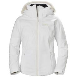 Damska kurtka narciarska Helly Hansen Verbier Infinity. Białe kurtki sportowe damskie Helly Hansen, na zimę, l, bez wzorów, z materiału, bez ramiączek, z kapturem, narciarskie. Za 2,399.20 zł.