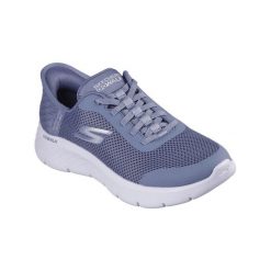 Tenisówki Skechers Model Slip-ins Go Walk Flex Kolor Niebieski. Niebieskie trampki i tenisówki damskie Skechers, bez wzorów, z tkaniny, bez zapięcia. Za 299.00 zł.