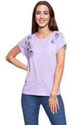 MUSTANG T SHIRT DAMSKI Audrey C Embro 1009480 8076. Fioletowe t-shirty damskie Mustang, s, bez wzorów, bez kołnierzyka, bez ramiączek. W wyprzedaży za 39.99 zł.