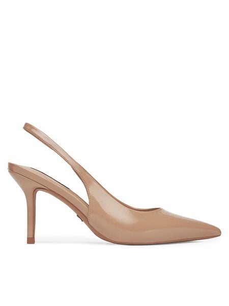 Nine West Szpilki SX005-01 Beżowy. Brązowe szpilki damskie Nine West, bez wzorów, ze skóry, bez obcasa, na szpilce, bez zapięcia. Za 229.99 zł.