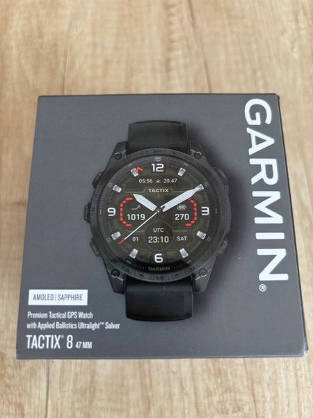 Zegarek sportowy Garmin Tactix 8 AMOLED Czarny (010-03405-01). Czarne zegarki sportowe Garmin, bez wzorów. Za 5,660.99 zł.