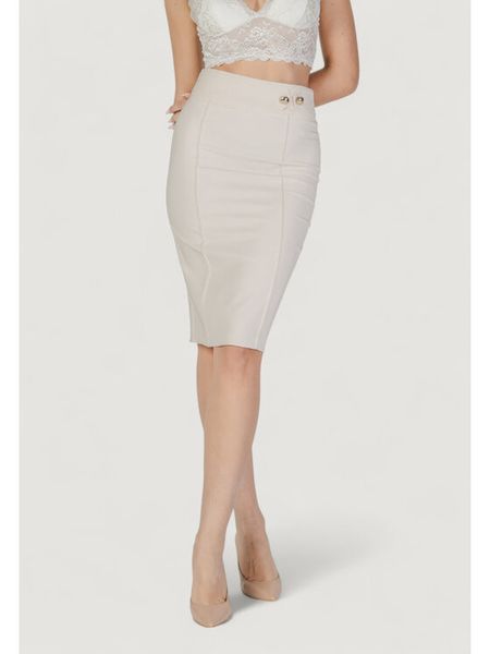Rinascimento Spódnica ołówkowa CFC0122972003 Beżowy Regular Fit. Brązowe spódnice damskie Rinascimento, l, bez wzorów, z syntetyku, ołówkowe. Za 219.99 zł.