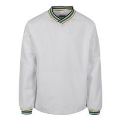 Parka Urban Classic warm up pull over. Białe parki męskie Urban Classics, na zimę, m, bez wzorów, sportowe, bez kołnierzyka, bez kaptura. Za 214.00 zł.