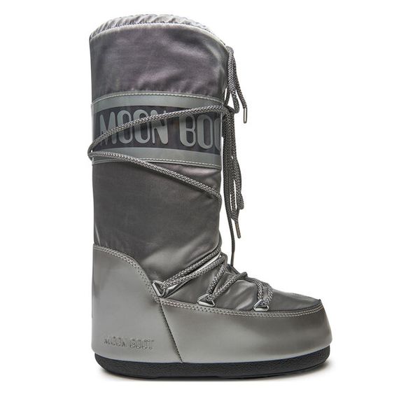 Śniegowce Moon Boot. Szare śniegowce damskie Moon Boot, bez zapięcia. Za 989.99 zł.