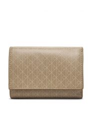 Calvin Klein Portfel Emblem Aop Trifold W/ Zip Pocket LV04F1118G Beżowy. Brązowe portfele damskie Calvin Klein, z materiału. Za 289.99 zł.