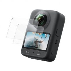 Zestaw szkieł ochronnych Telesin DJI Osmo 360. Brązowe zegarki sportowe TELESIN, bez wzorów, szklane. Za 19.00 zł.