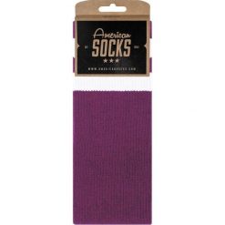 Skarpety American Socks Plum Mid High. Fioletowe skarpety męskie AMERICAN SOCKS, bez wzorów. Za 80.37 zł.