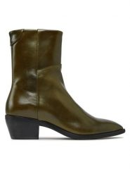 Gant Botki St Broomly Mid Boot 27541375 Zielony. Zielone botki damskie GANT, bez wzorów, ze skóry, bez obcasa, na słupku, bez zapięcia. Za 879.99 zł.