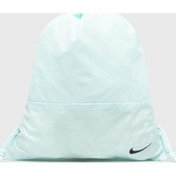 Nike - Plecak. Niebieskie plecaki damskie Nike, bez wzorów, z materiału. W wyprzedaży za 39.90 zł.