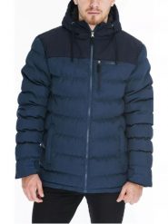 Kurtka uliczna męska Fundango Passat Padded. Niebieskie kurtki sportowe męskie FUNDANGO, m, bez wzorów, z materiału, z kapturem, narciarskie. Za 399.90 zł.