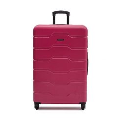 Walizka duża Puccini. Czerwone walizki damskie Puccini, bez wzorów, duże. Za 489.99 zł.