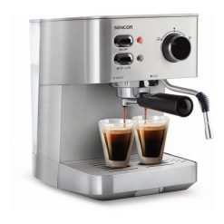 Ekspres ciśnieniowy do Espresso/ Cappuccino Sencor SES 4010SS srebrny. Brązowe ekspresy ciśnieniowe Sencor. W wyprzedaży za 559.99 zł.