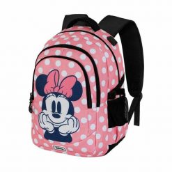 Plecak szkolny Minnie Mouse Karactermania 32 L. Czerwone plecaki męskie Disney, bez wzorów, biznesowe. Za 233.80 zł.