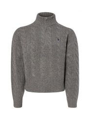 Polo Ralph Lauren sweter z dzianiny z zawartością kaszmiru Kobiety Wełna szary, S. Szare swetry nierozpinane damskie Polo Ralph Lauren, s, bez wzorów, z dzianiny, klasyczne, bez kołnierzyka, bez ramiączek. Za 1,299.95 zł.