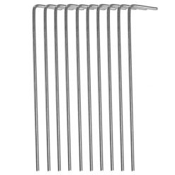 Śledzie do namiotu 10 szt. 17,5 cm stalowe szpilki namiotowe. Szare szpilki damskie Springos, bez wzorów, bez obcasa, na szpilce, bez zapięcia. Za 7.99 zł.