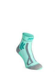 Skarpety biegowe damskie X-Socks Trail Run Energy 4.0. Zielone skarpetki damskie X-Socks, bez wzorów, z elastanu. Za 70.00 zł.