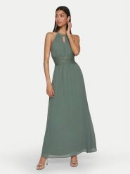Vila Sukienka wieczorowa Milina 14052647 Zielony Regular Fit. Zielone sukienki damskie Vila, bez wzorów, z syntetyku, wizytowe, bez kołnierzyka, bez ramiączek. Za 249.99 zł.