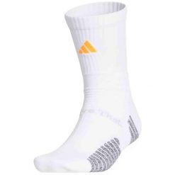 Skarpetki adidas AE. Białe skarpetki damskie Adidas, bez wzorów, z materiału. Za 119.50 zł.