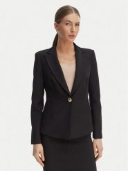 Rinascimento Marynarka CFC0128647003 Czarny Regular Fit. Czarne marynarki i żakiety damskie Rinascimento, bez wzorów, z syntetyku, bez kołnierzyka, bez ramiączek. Za 679.99 zł.