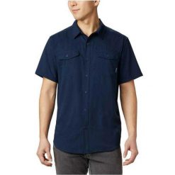 Koszula Męska Z Krótkim Rękawem Utilizer II Solid. Niebieskie koszule męskie Columbia, l, bez wzorów, z materiału, bez kołnierzyka, bez ramiączek. Za 265.99 zł.