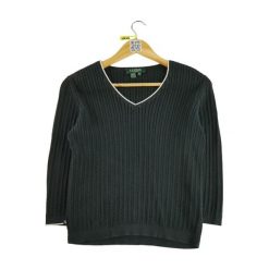 Second life - Kobiety Czarny Sweter - Stan dobry. Czarne swetry nierozpinane damskie Ralph Lauren, bez wzorów, bez kołnierzyka, bez ramiączek. Za 89.42 zł.