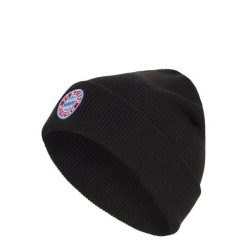 Wełniana czapka FC BAYERN MONACHIUM. Czarne czapki damskie Adidas, na zimę, bez wzorów, z dzianiny, sportowe. Za 119.00 zł.