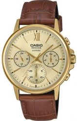 Zegarek Casio Casio Timeless BMS-300GL-5AVDF Zegarek męski złota tarcza 46 mm. Żółte zegarki męskie Casio, bez wzorów, złote. Za 505.99 zł.