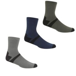 Skarpetki Do Kostek Męskie Lifestyle 3pak. Niebieskie skarpety męskie Regatta, bez wzorów, z dzianiny. Za 88.99 zł.