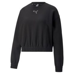 Bluza dresowa damska Puma HER. Bluzy damskie Puma, bez wzorów, z bawełny, eleganckie, bez ramiączek, bez kaptura. Za 191.42 zł.
