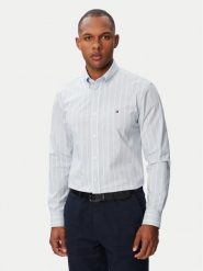 Tommy Hilfiger Koszula Performance MW0MW43430 Niebieski jasny Slim Fit. Niebieskie koszule męskie Tommy Hilfiger, m, bez wzorów, z syntetyku, biznesowe, bez kołnierzyka, bez ramiączek. Za 409.99 zł.
