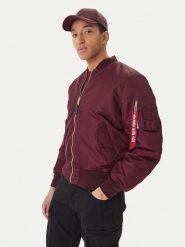 Alpha Industries Kurtka bomber 258500 Bordowy Regular Fit. Czerwone kurtki męskie Alpha Industries, l, bez wzorów, z syntetyku, bez kaptura. Za 859.99 zł.