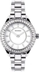 Zegarek Sekonda Zegarek damski Sekonda 40670 CYRKONIE srebrny. Szare zegarki damskie Sekonda, srebrne. Za 390.00 zł.