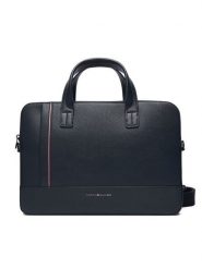 Tommy Hilfiger Torba na laptopa Th Central Slim Computer Bag AM0AM13631 Granatowy. Niebieskie torby na laptopa damskie Tommy Hilfiger, bez wzorów, ze skóry. Za 799.99 zł.