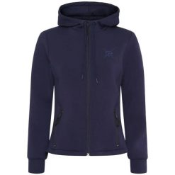 Bluza z kapturem z pełnym zamkiem błyskawicznym Catago Variana. Niebieskie bluzy damskie CATAGO, xs, bez wzorów, z materiału, eleganckie, bez ramiączek, z kapturem. Za 276.25 zł.