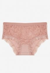 Beżowe Bawełniane Majtki Figi z Koronką Wexne. Brązowe majtki damskie Born2be, z bawełny. Za 4.99 zł.