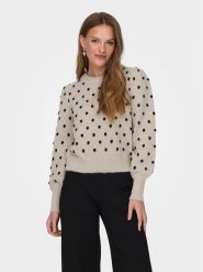 JDY Sweter 15304813 Écru Regular Fit. Swetry nierozpinane damskie JDY, xl, bez wzorów, z syntetyku, bez kołnierzyka, bez ramiączek. Za 79.99 zł.